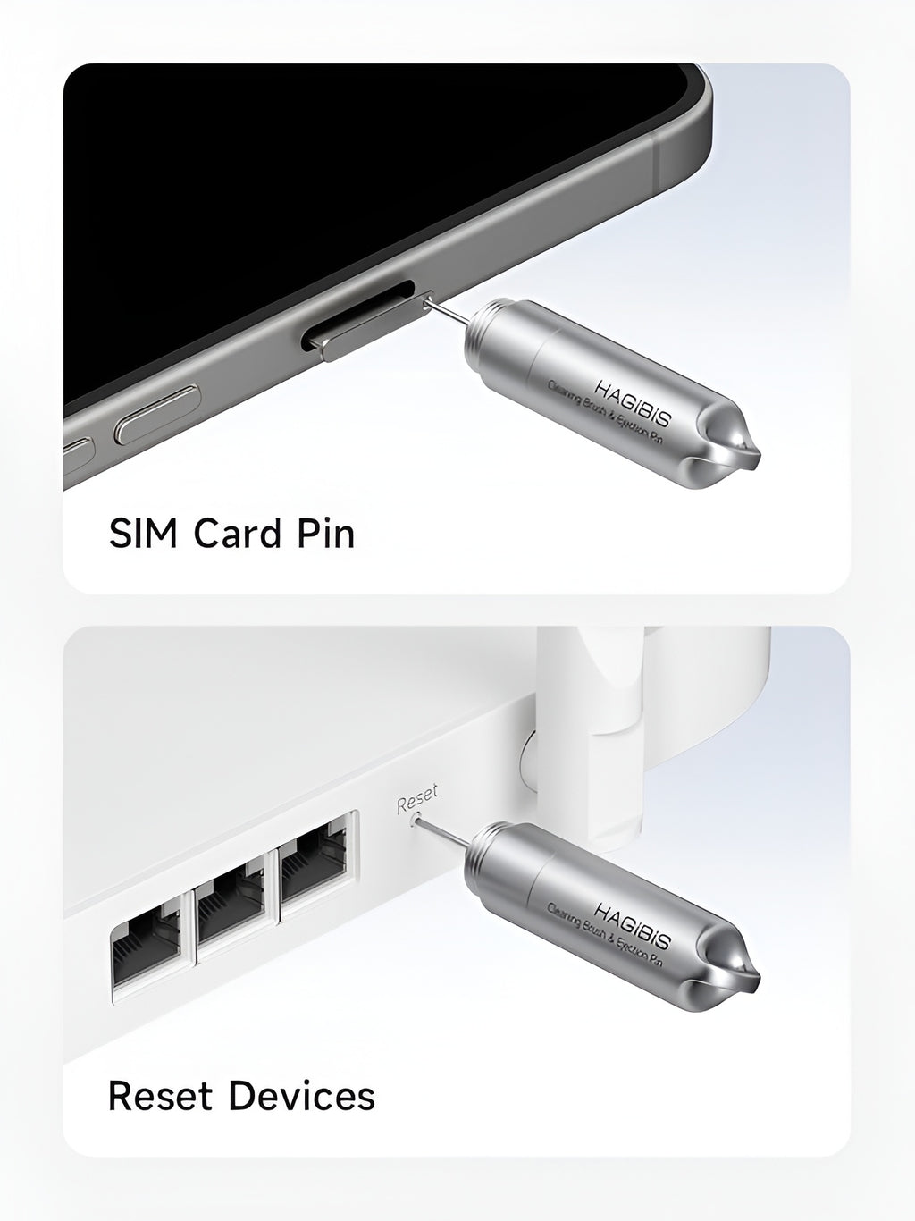 SIMClean Pro 2-in-1 Eject & Brush Tool