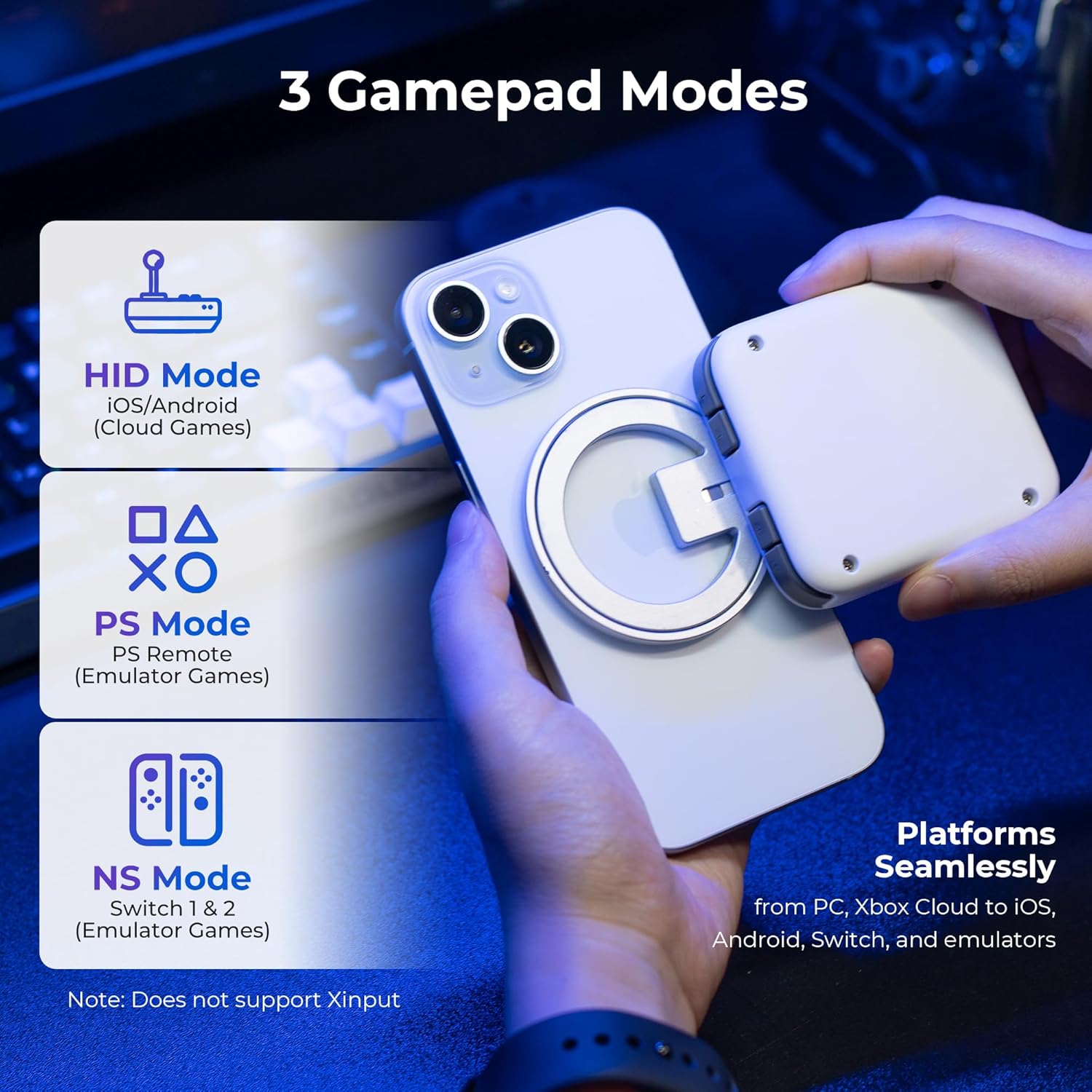 GameSnap M4 Mini Bluetooth Mobile Gaming Controller (Android, iPhone & Switch)